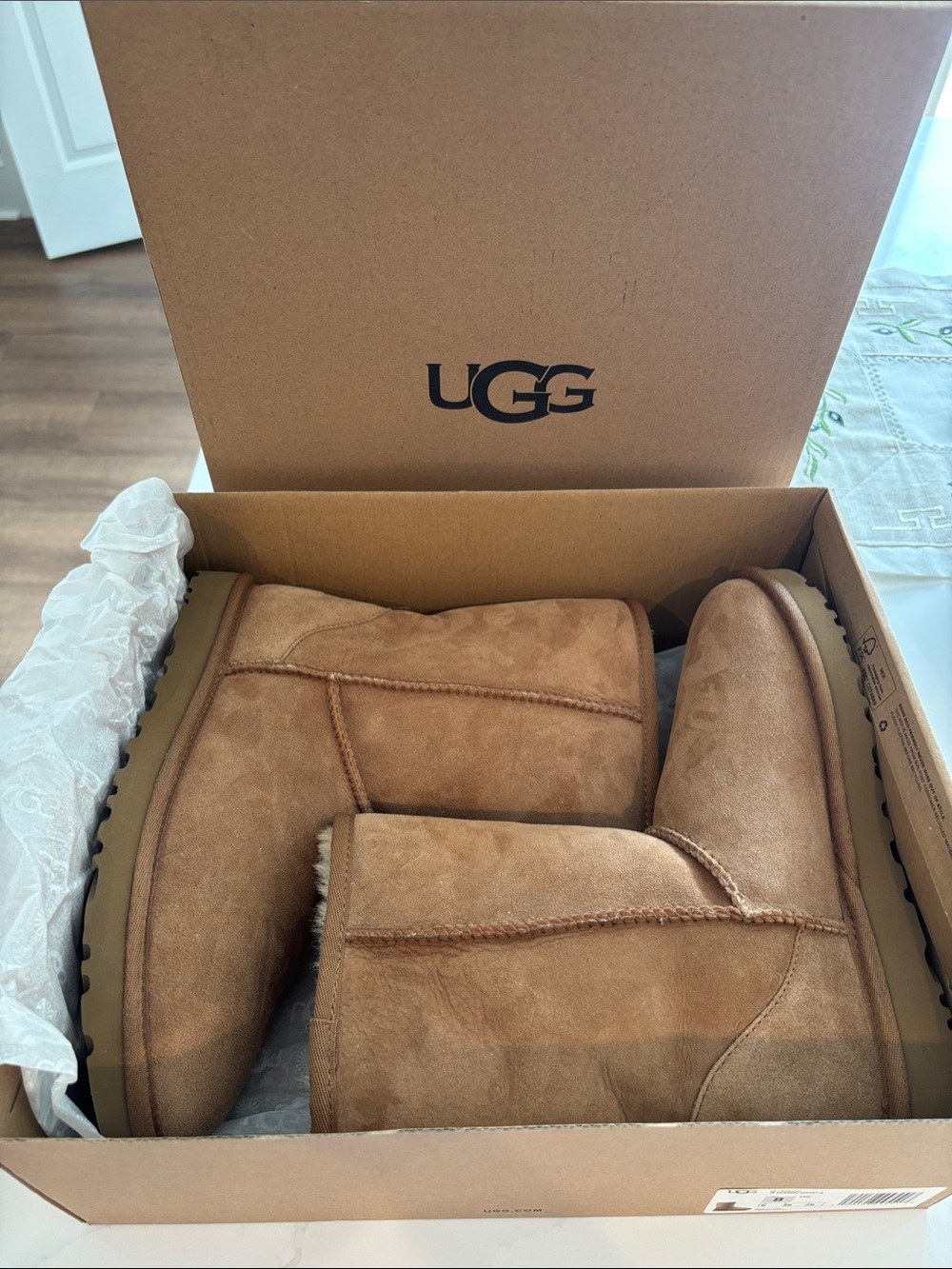 UGG Chestnut Short Suede Boots